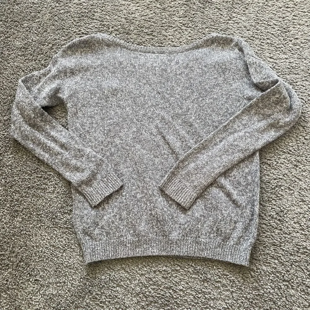 Abercrombie Kids Sweater Girls Sz M Grey Preppy Y2k Classic Minimalist Moose